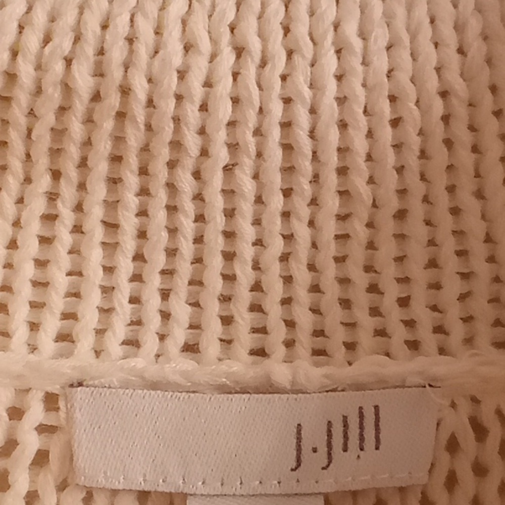 NEW J. Jill Women's Size L Cowel Neck Long Sleeves Cream Color Sweater B20 X P - Picture 10 of 13